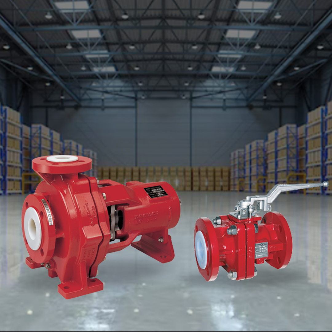 PTFE-PFA beklede afsluiters